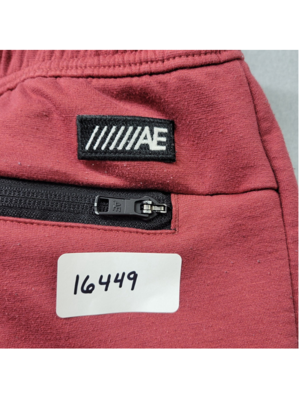 American Eagle Jogger Sweat Pants Womens Size XS Red Elastic Waist Drawstring - Picture 10 of 10